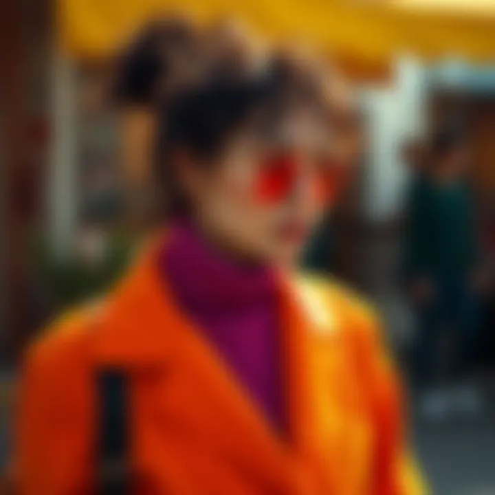 Vibrant color combinations in modern ferace styles