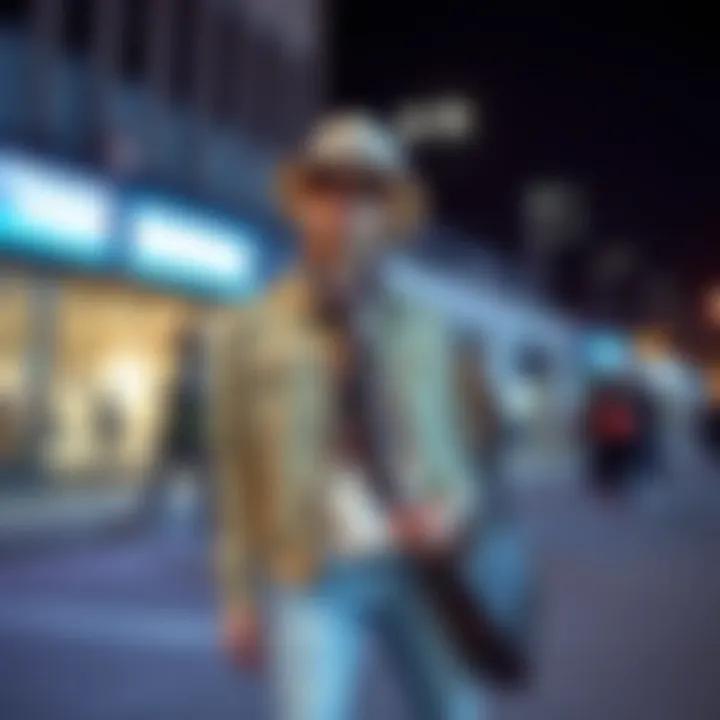 Dynamic outfit combinations representing upcoming styles