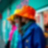 Vibrant color palette showcasing 2024 fashion trends