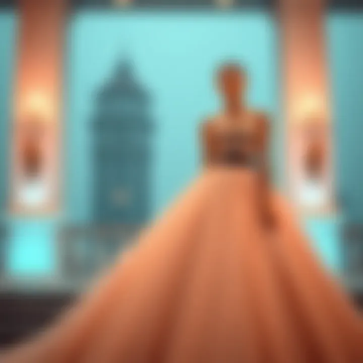 Chic ball gown with a modern twist