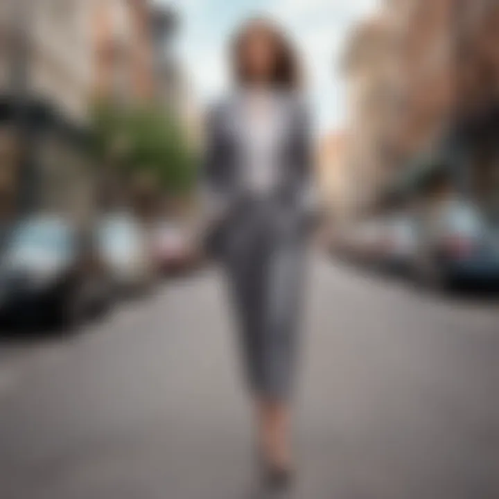 Chic casual look featuring a stylish pant-suit outfit.