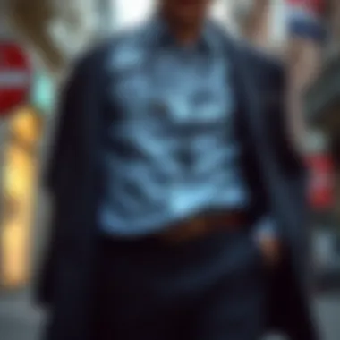 Accessories complementing tailored trousers