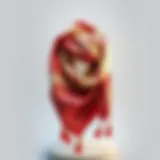 Luxurious Aker scarf displayed elegantly on a minimalist background