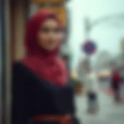 Elegant hijab attire for mothers