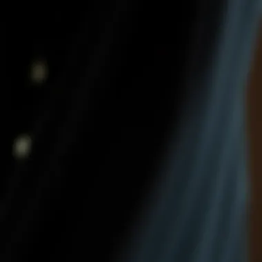 Close-up of fabric texture of black dress