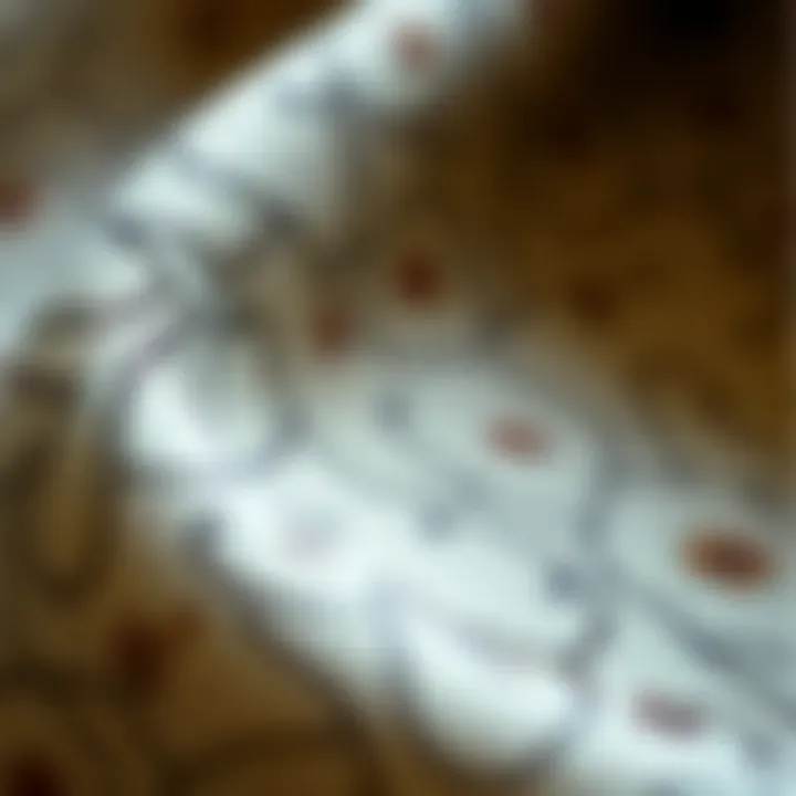 Close-up of fabric texture showcasing the quality of Armine ferace