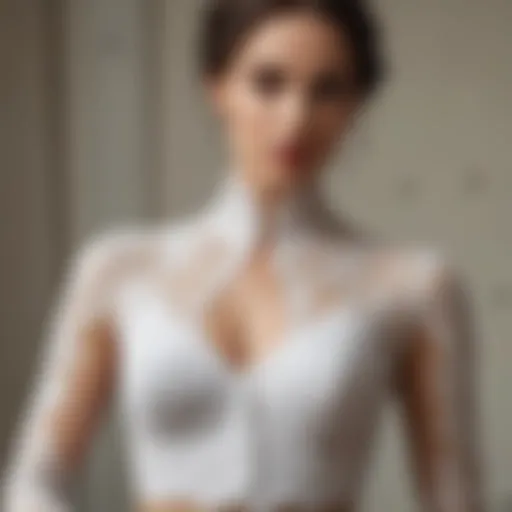 Elegant bolero with intricate lace details