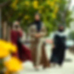 Elegant ensemble showcasing modern modest fashion