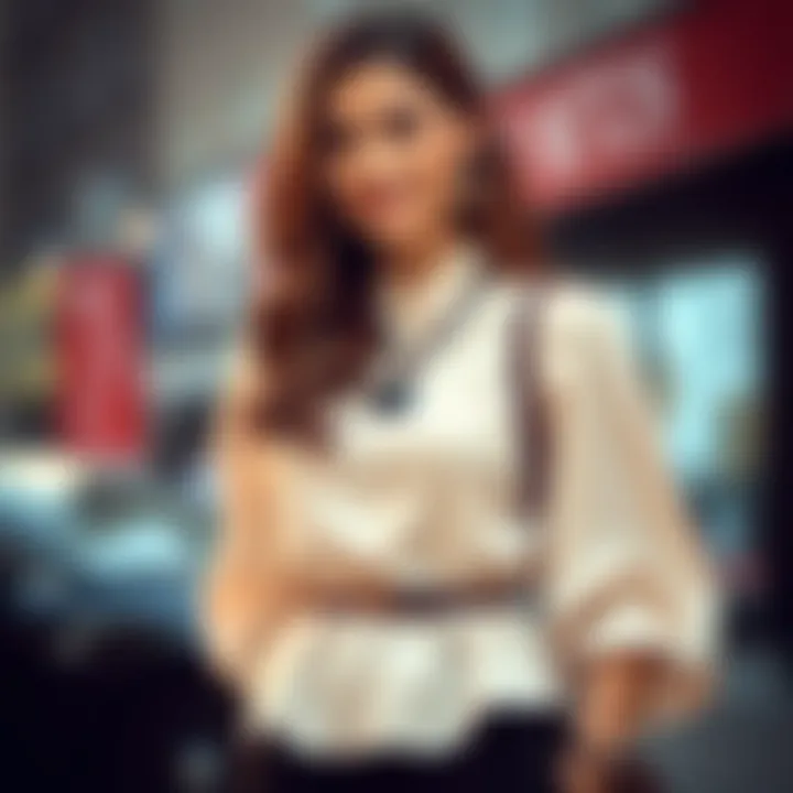 Chic ways to pair elastic waist blouses with various accessories