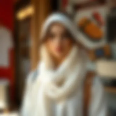 Versatile Styling: Creative Ways to Wear a White Scarf Stylish display of different ways to wear a white scarf