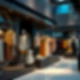 A stunning boutique fashion display showcasing unique designs.