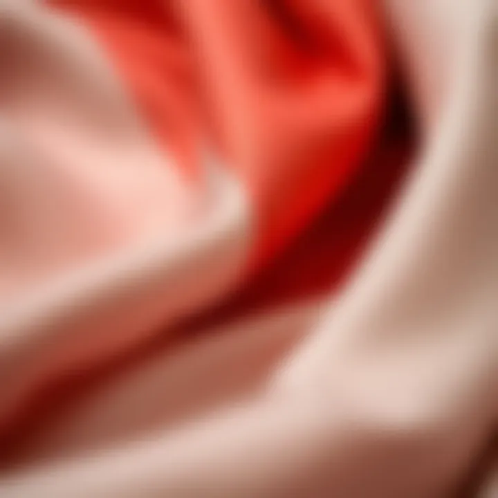 Luxurious fabrics and textures representing sustainable fashion.