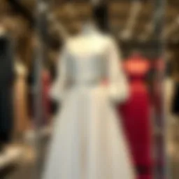 Elegant plus-size dress on display