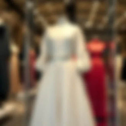 Elegant plus-size dress on display