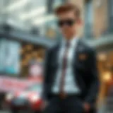 Stylish boys' suit with a modern twist