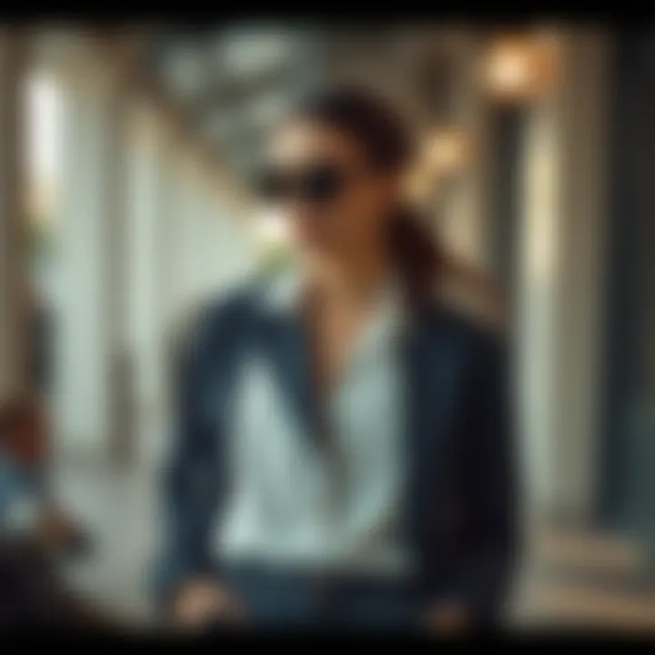 Fashionable outfit with a modern twist on classic design