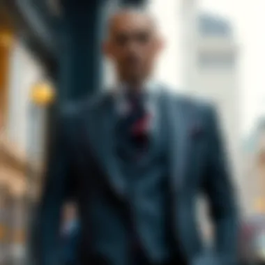 Modern Elegance in Tailored Vest Suit Elegant tailored vest suit showcasing modern design elements