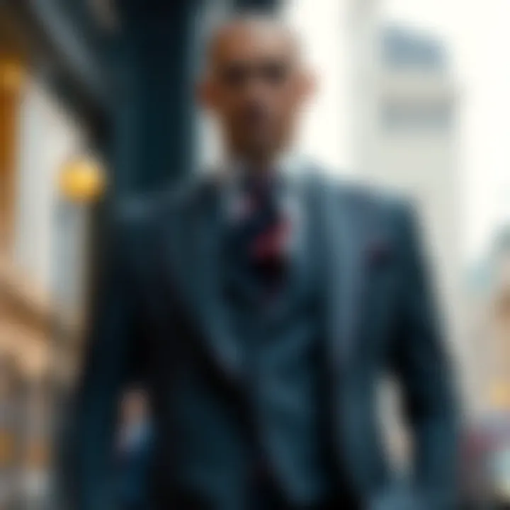 Modern Elegance in Tailored Vest Suit Elegant tailored vest suit showcasing modern design elements