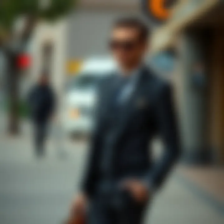 Stylish Ensemble with Accessories Stylish ensemble featuring a vest suit and accessories