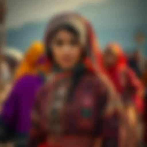 The Vibrancy of Traditional Romani Attire Traditional Romani attire showcasing vibrant fabrics and intricate designs