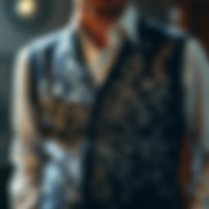 Classic vest showcasing intricate design elements