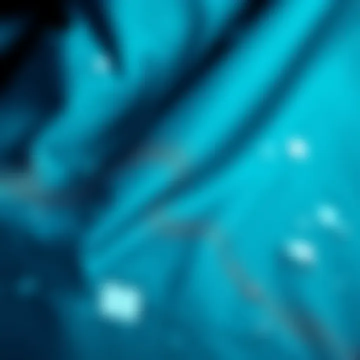 Close-up of waterproof fabric showcasing its texture