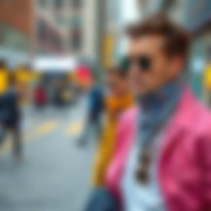 Color coordination in men's fashion