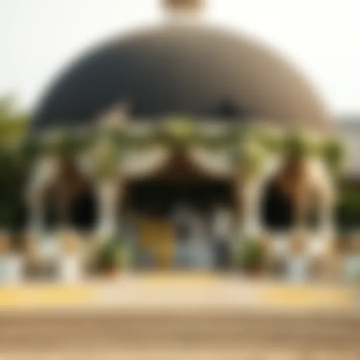 Outdoor Wedding Venue with Linen Trouser Style Outdoor wedding venue highlighting linen trouser style