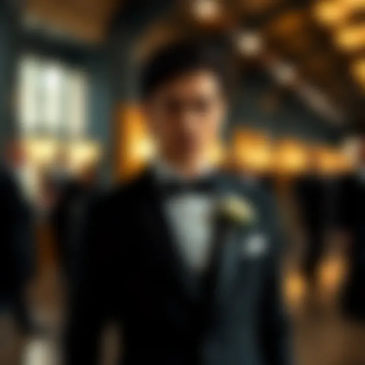 Elegant groom's tuxedo for modern weddings