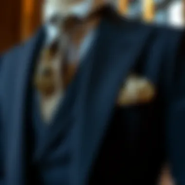 Tailored suit showcasing fine details and craftsmanship