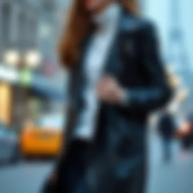 Accessorizing the Long Leather Jacket for Stylish Looks Fashionable long leather jacket paired with accessories