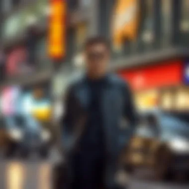 Urban Style Redefined: The Modern Long Leather Jacket Modern long leather jacket styled for urban environments