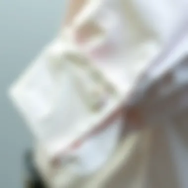 Close-up of the intricate details on a double cuff shirt