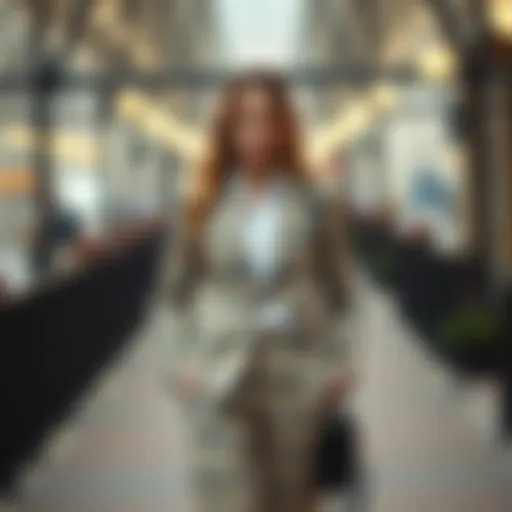 Stylish plaid trousers paired with a chic blazer