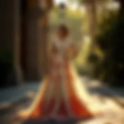 Elegant long skirt design for weddings