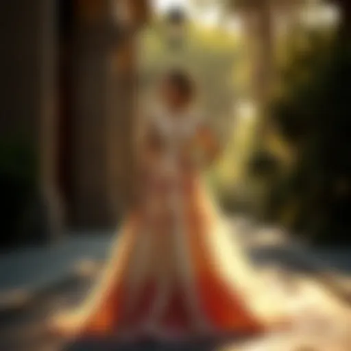 Elegant long skirt design for weddings