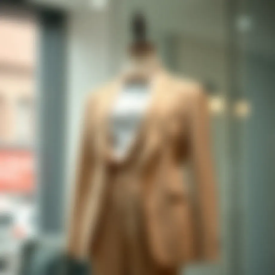 Elegant plus size suit on a mannequin