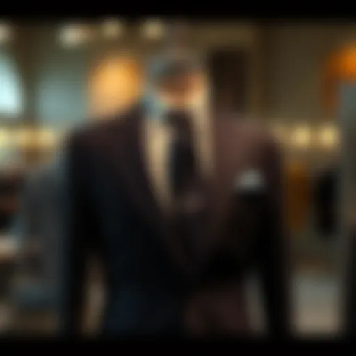 Elegant suit on a mannequin