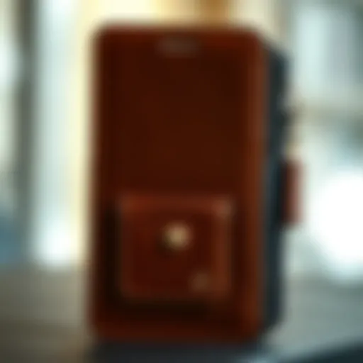 Stylish leather phone wallet