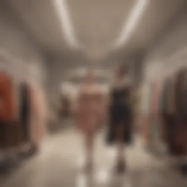 An elegant boutique showcasing exclusive fashion items.