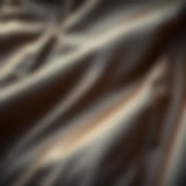 Close-up of fabric texture in a drop suit