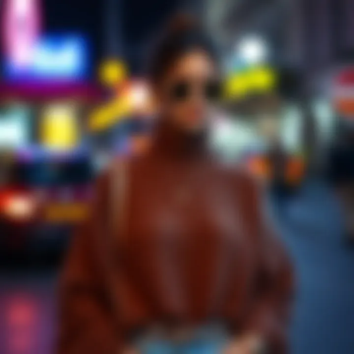 Elevating Style with Half-Turtleneck Sweaters A fashion-forward outfit featuring a half-turtleneck sweater paired with chic accessories