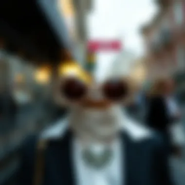 Fashionable accessories complementing formal outfits