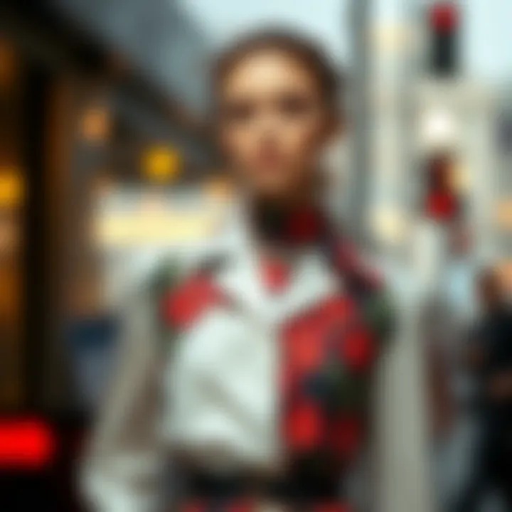 Elegant ferace design showcasing modern fashion trends