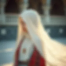 A beautifully draped ferace symbolizing tradition and modernity