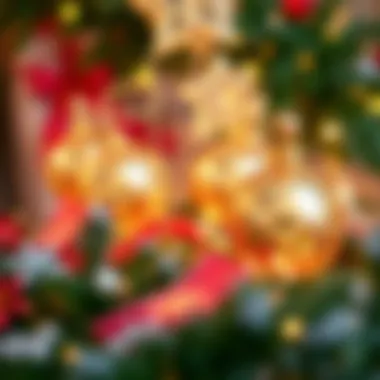 Group of festive decorations suitable for New Year's