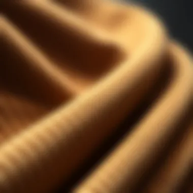 Luxurious Texture of Corduroy A close-up of soft corduroy fabric texture