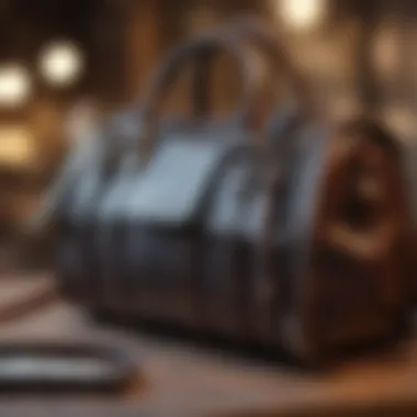 Craftsmanship Matters: Close-Up of Functional Bag Design Close-up of a beautifully designed functional bag highlighting craftsmanship.