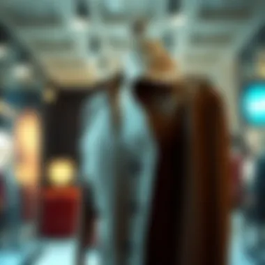 Elegant trench coat displayed on a mannequin