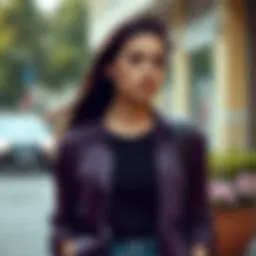 A stylish layered outfit featuring a shirt and t-shirt combination